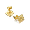 Geometric Stainless Steel Embossed Butterfly Flower Heartshaped Electroplated Earrings Accessories