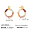 Geometric Stainless Steel Necklace With Pvd Gold Plating Regular Chain And Lobster Clasp For Women