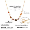 Geometric Stainless Steel Pendant Necklace With Pvd Vacuum Gold Plating And Regular Chain For Women
