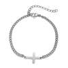 Geometric Stainless Steel Triangle Bracelet Handmade Design