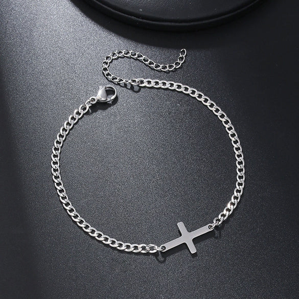 Geometric Stainless Steel Triangle Bracelet Handmade Design