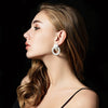 Geometric Statement Pendant Earrings Minimalist Alloy Fashion Jewelry With Bold Abstract Styling