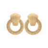 Geometric Statement Pendant Earrings Minimalist Alloy Fashion Jewelry With Bold Abstract Styling