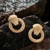 Geometric Statement Pendant Earrings Minimalist Alloy Fashion Jewelry With Bold Abstract Styling