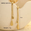 Geometric Water Drop Titanium Steel Earrings Electroplated Fashion Nonfading