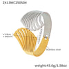 Geometric Wide Version Cut Out 316L Stainless Steel 18K Gold Plated Bracelet