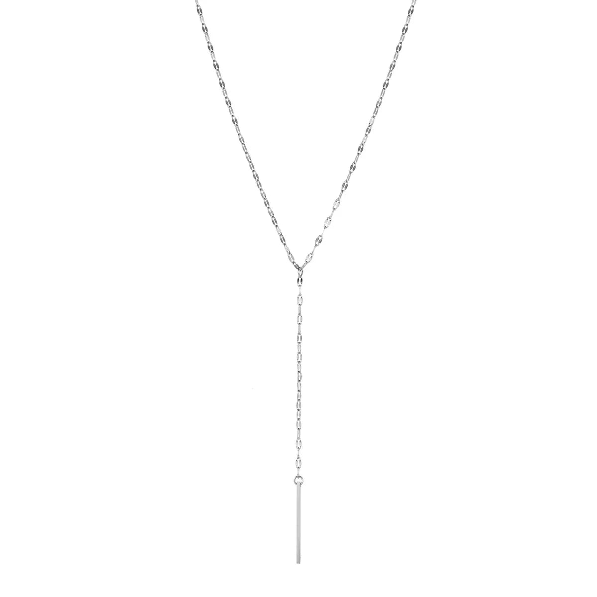 Geometric Y-shaped Long Pendant  Stainless Steel Necklace Women's Necklace