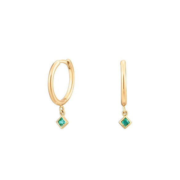 Geometric Zircon Inlay Women's Earrings