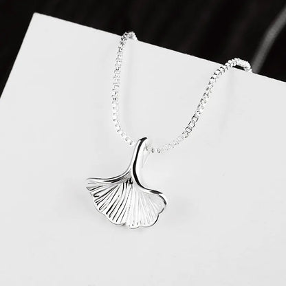 Ginkgo Leaf Small Cup Pendant Necklace Wholesale Nihaojewelry