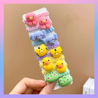 Girl'S Cartoon Style Animal Cartoon Plastic Hair Tie