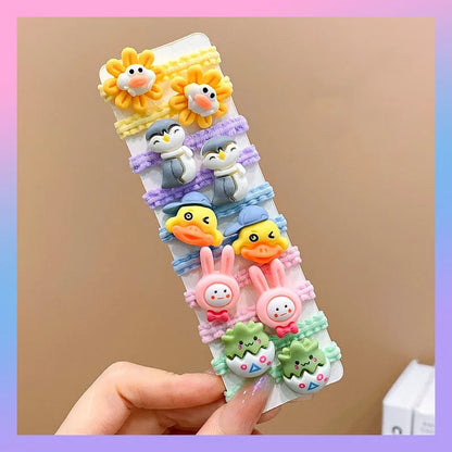 Girl'S Cartoon Style Animal Cartoon Plastic Hair Tie