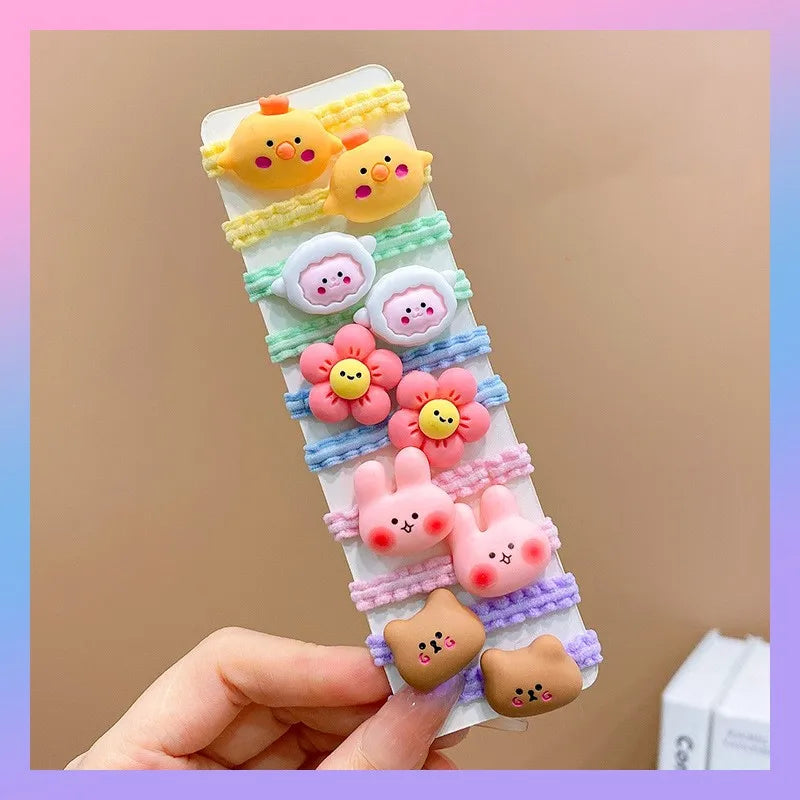 Girl'S Cartoon Style Animal Cartoon Plastic Hair Tie