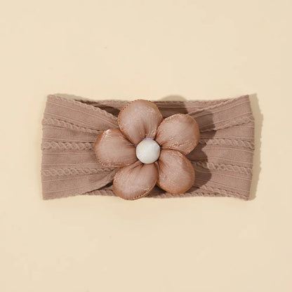 Girl'S Cute Flower Nylon Hair Band