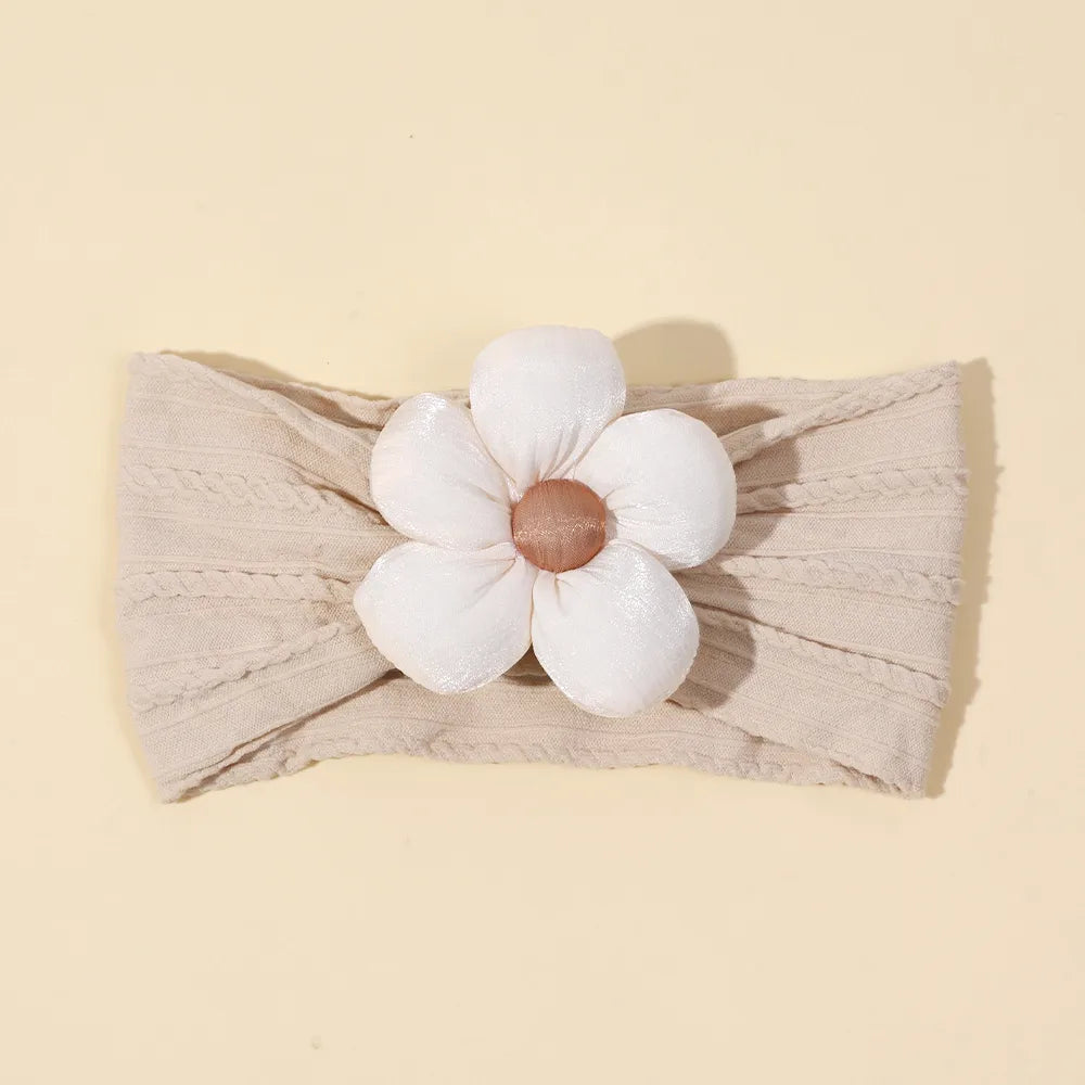 Girl'S Cute Flower Nylon Hair Band