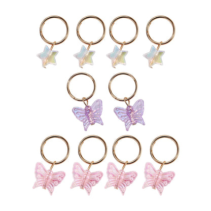 Girl'S Cute Romantic Sweet Star Butterfly Plastic Iron Hair Buckle Party Headpieces