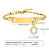 IG Style Simple Style Letter 201 Stainless Steel Plating Inlay Zircon Girl'S Bracelets