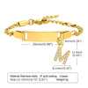 IG Style Simple Style Letter 201 Stainless Steel Plating Inlay Zircon Girl'S Bracelets