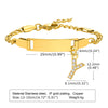 IG Style Simple Style Letter 201 Stainless Steel Plating Inlay Zircon Girl'S Bracelets