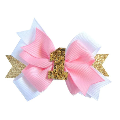 Girl'S IG Style Sweet Number Bow Knot Cloth Hair Clip