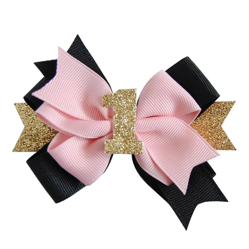 Girl'S IG Style Sweet Number Bow Knot Cloth Hair Clip