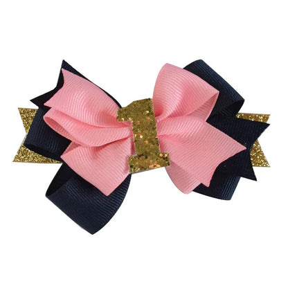 Girl'S IG Style Sweet Number Bow Knot Cloth Hair Clip