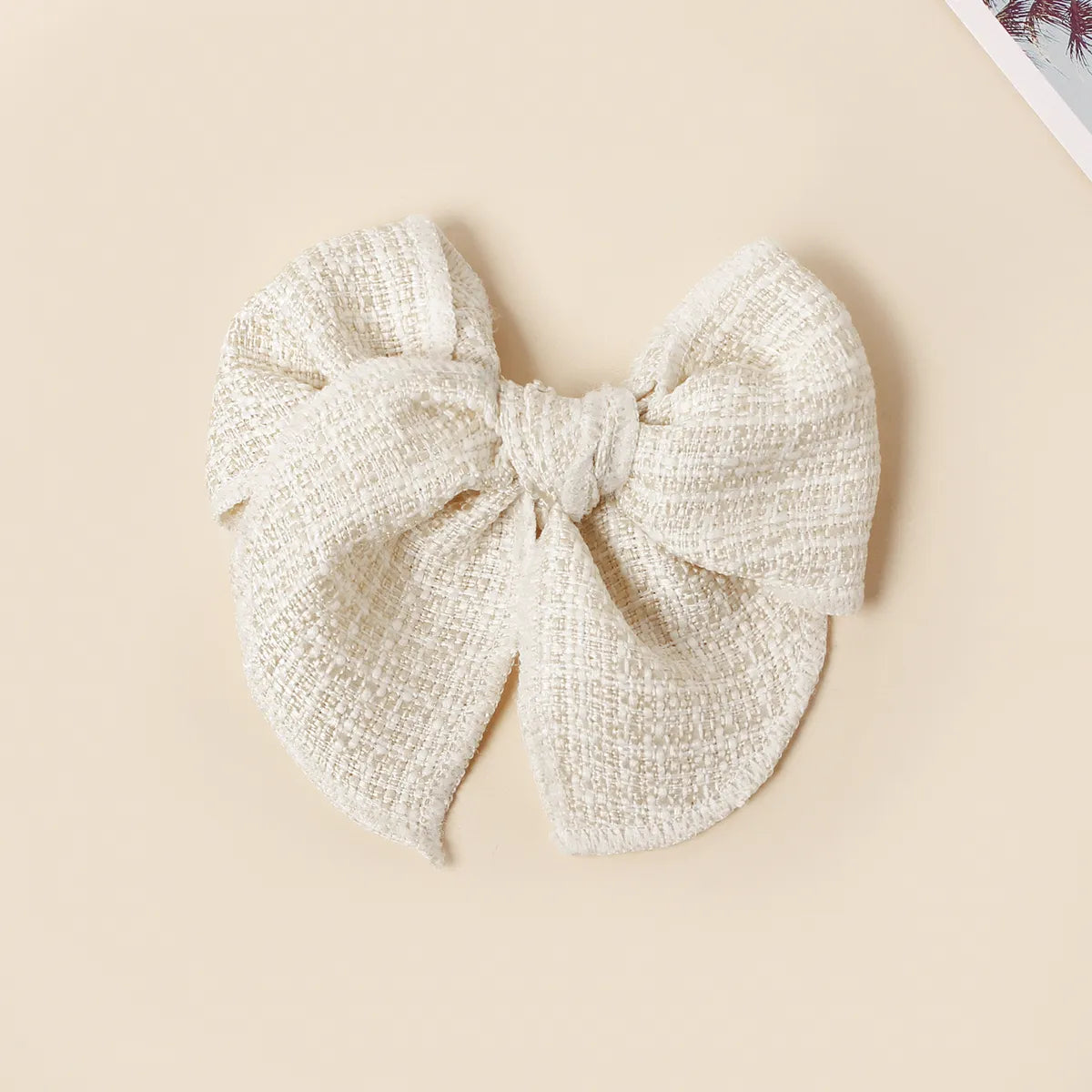 Girl'S IG Style Sweet Plaid Bow Knot Cloth Hair Clip