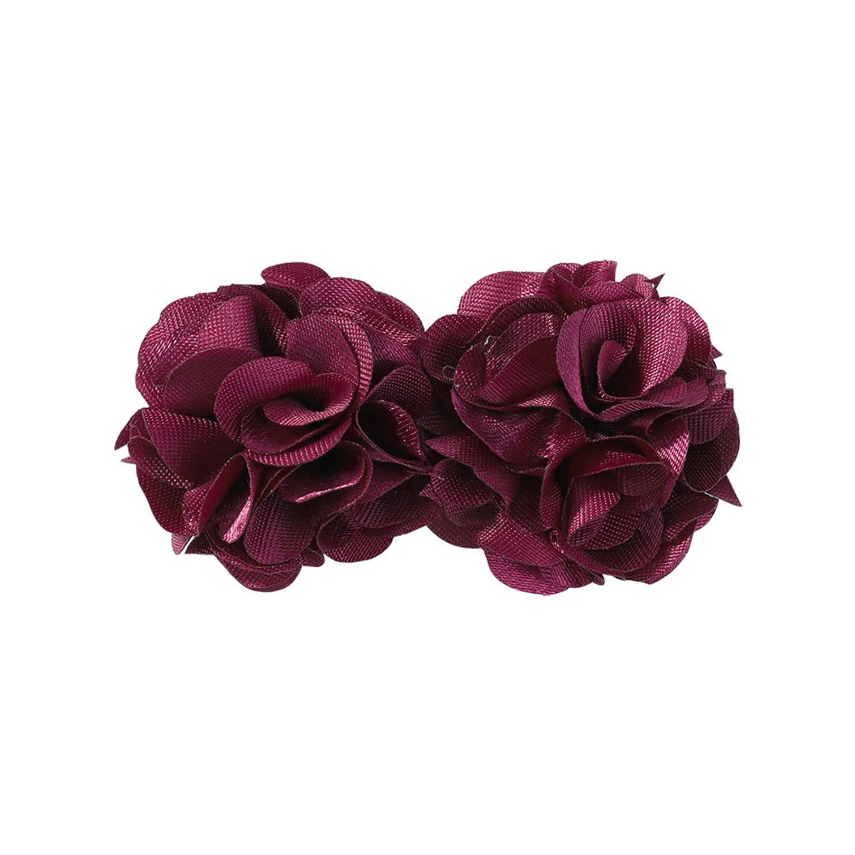 Girl'S Simple Style Classic Style Flower Cloth Hair Clip