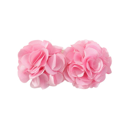 Girl'S Simple Style Classic Style Flower Cloth Hair Clip