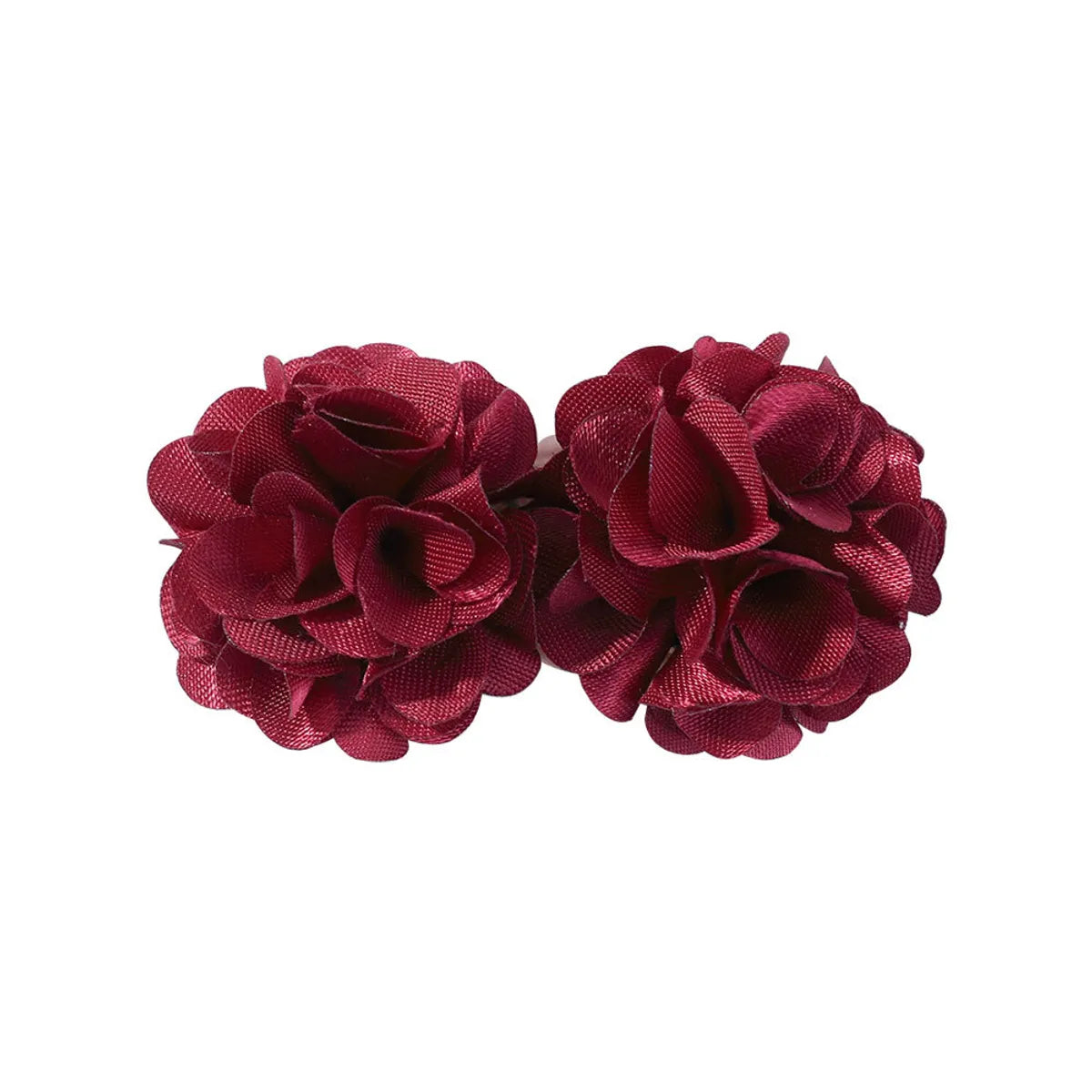 Girl'S Simple Style Classic Style Flower Cloth Hair Clip