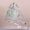 Girl'S Simple Style Crown Alloy Inlay Rhinestones Crown