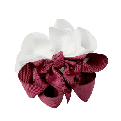 Girl'S Sweet Bow Knot Cloth Hair Clip