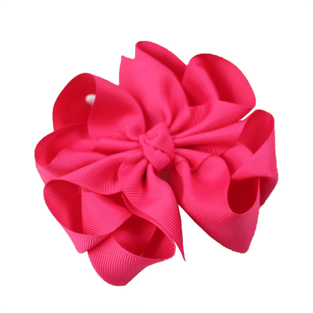 Girl'S Sweet Bow Knot Cloth Hair Clip