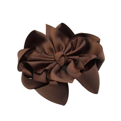 Girl'S Sweet Bow Knot Cloth Hair Clip