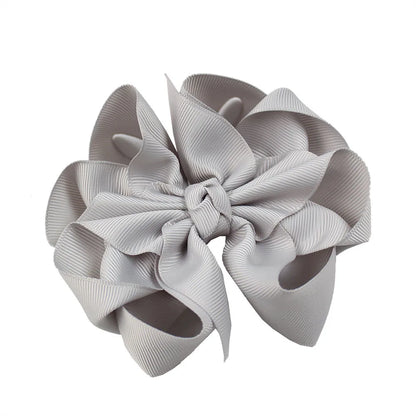 Girl'S Sweet Bow Knot Cloth Hair Clip