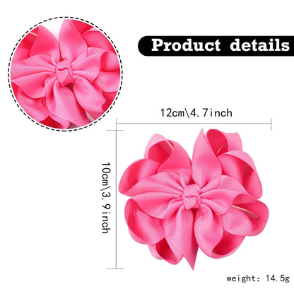 Girl'S Sweet Bow Knot Cloth Hair Clip