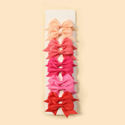 Girl'S Sweet Korean Style Bow Knot Polyester Hair Clip