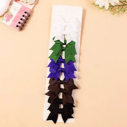 Girl'S Sweet Korean Style Bow Knot Polyester Hair Clip