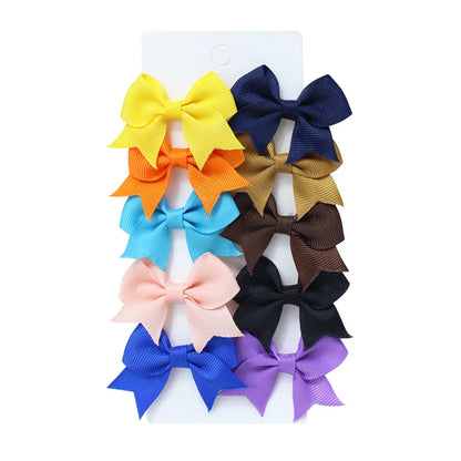 Girl'S Sweet Korean Style Bow Knot Polyester Hair Clip