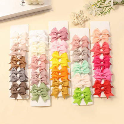 Girl'S Sweet Korean Style Bow Knot Polyester Hair Clip