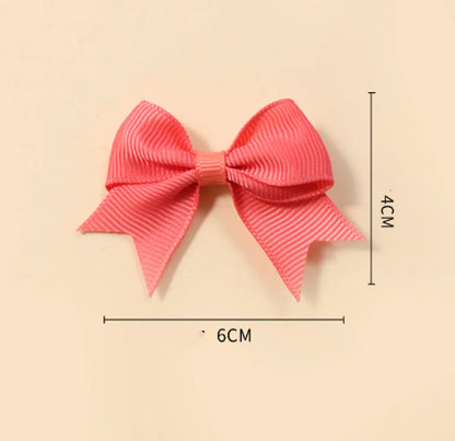 Girl'S Sweet Korean Style Bow Knot Polyester Hair Clip