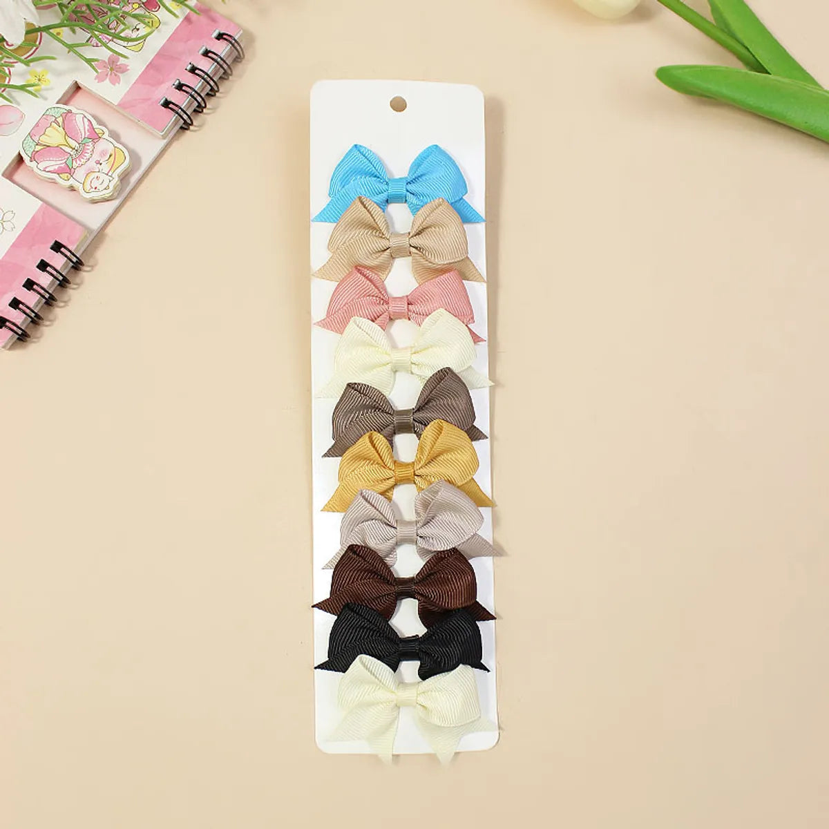 Girl'S Sweet Korean Style Bow Knot Polyester Hair Clip