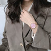 Girls Alloy Band Round Dial Bracelet Chain Watch Leisure Style