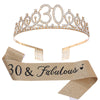 Girls Birthday Crown Shoulder Strap Set Alloy Electroplating Simple Style
