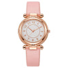 Girls' Casual Allmatch Mini Elegant Student Belt Watch Alloy Case Ordinary Glass Mirror Iron Buckle Imitation Leather Strap Round Dial