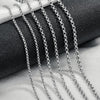 Girls Clavicle Sweater Pendant Chain Stainless Steel Oshaped Round Pearl Rice Chain With Electrolytic Polishing