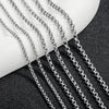 Girls Clavicle Sweater Pendant Chain Stainless Steel Oshaped Round Pearl Rice Chain With Electrolytic Polishing