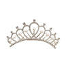 Girls Crown Hair Accessories Alloy Pearl Electroplated Silver Crown Headwear