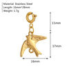 Girls Fashion Marine Life Insect Flower And Grass Series Stainless Steel Pendant Furnace Vacuum Plated