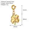 Girls Fashion Marine Life Insect Flower And Grass Series Stainless Steel Pendant Furnace Vacuum Plated