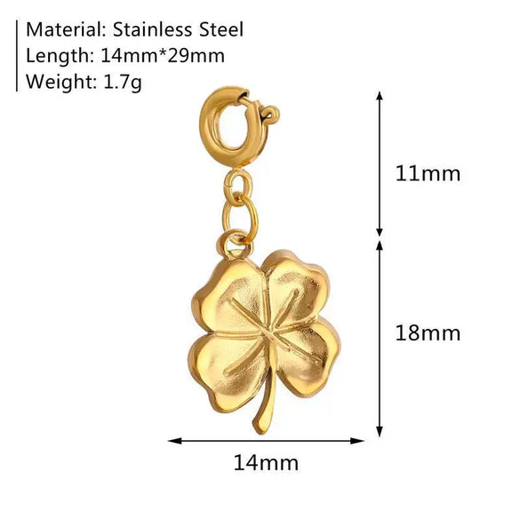 Girls Fashion Marine Life Insect Flower And Grass Series Stainless Steel Pendant Furnace Vacuum Plated